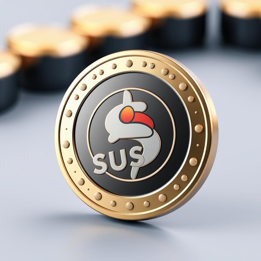 SUSHI Token Logo und Visualisierung der Tokenomics