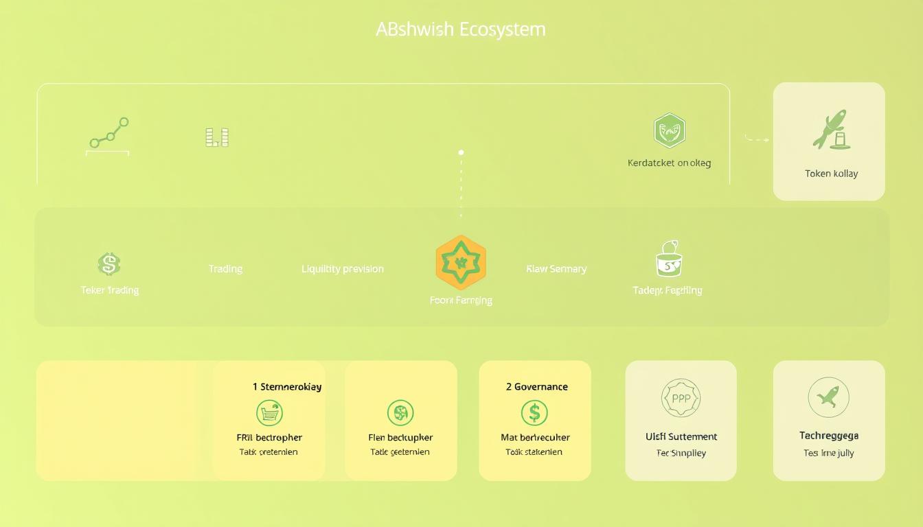 SushiSwap Ökosystem Übersicht mit den Komponenten wie AMM, Kashi Lending und MISO Launchpad